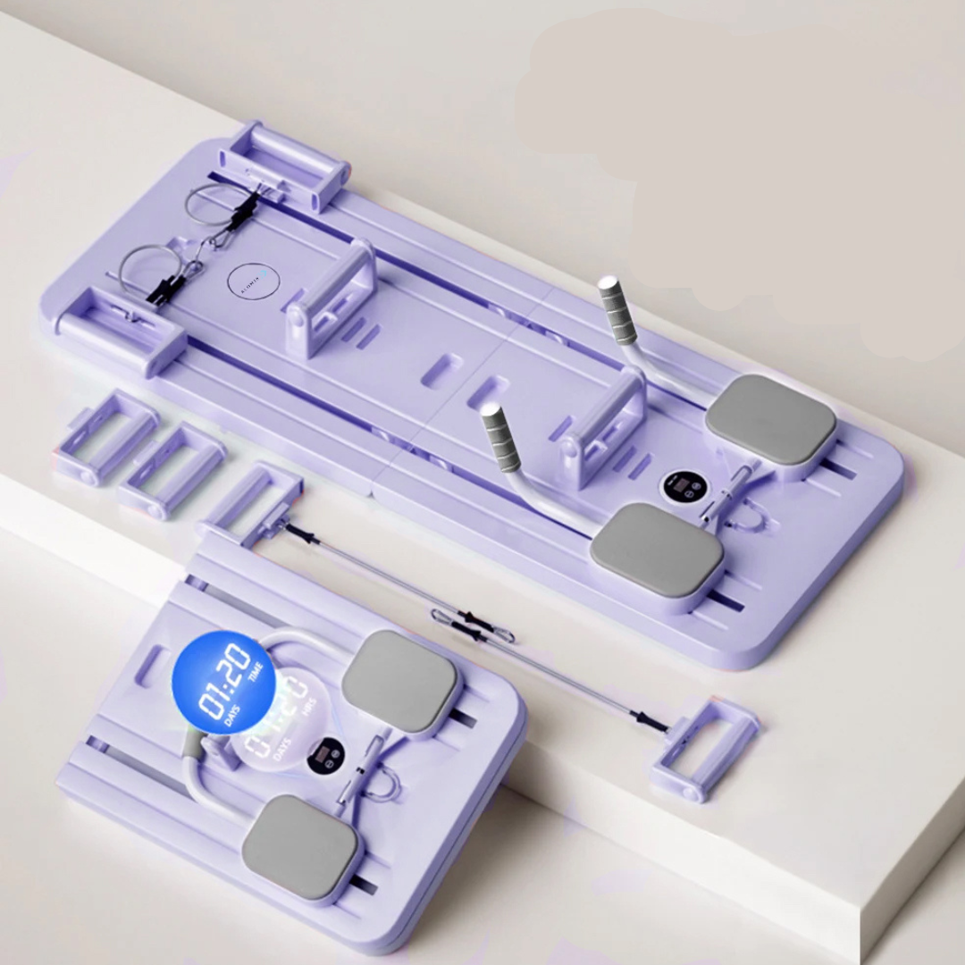 Pilates Reformer voor Thuis – Verbeter Houding, Versterk Spieren, Compact en Lichtgewicht
