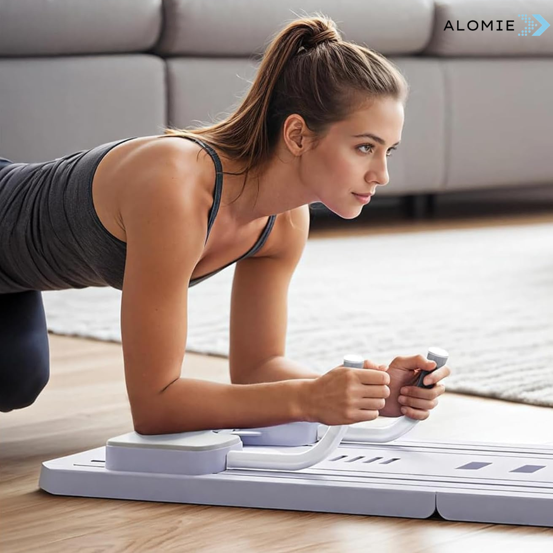 Pilates Reformer voor Thuis – Verbeter Houding, Versterk Spieren, Compact en Lichtgewicht