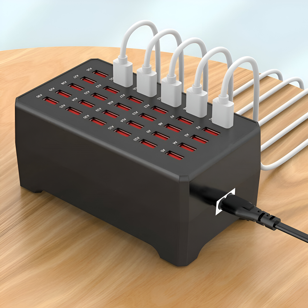 PowerPort Pro - Universeel multi-USB-laadstation met maximaal 30 poorten