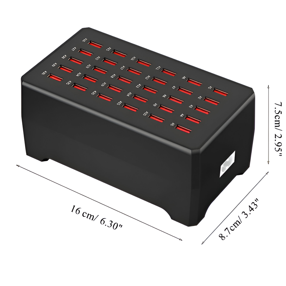 PowerPort Pro - Universeel multi-USB-laadstation met maximaal 30 poorten