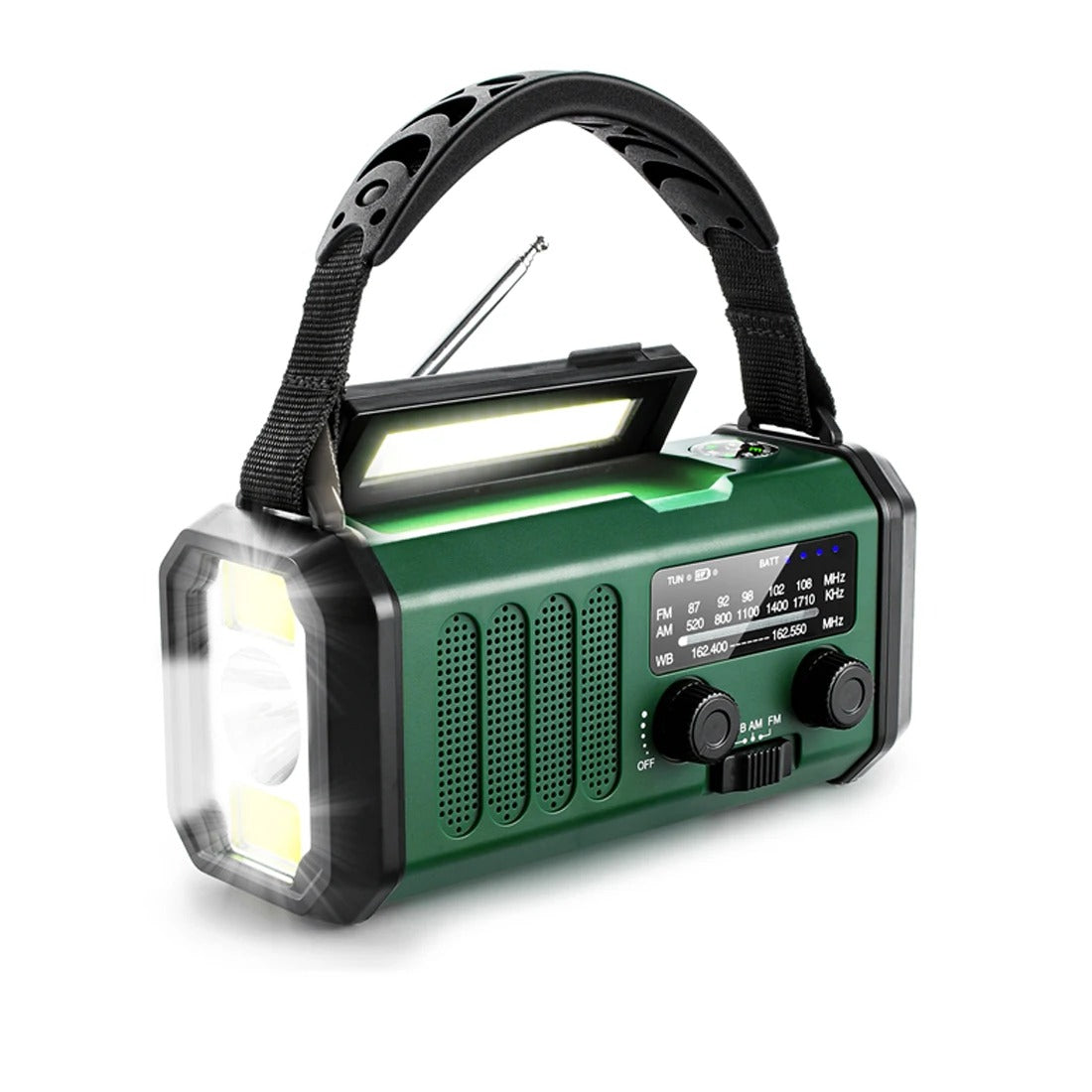 Professionele Noodradio E30 met Solar, Opwindbaar en Krachtige Zaklamp voor Noodgevallen