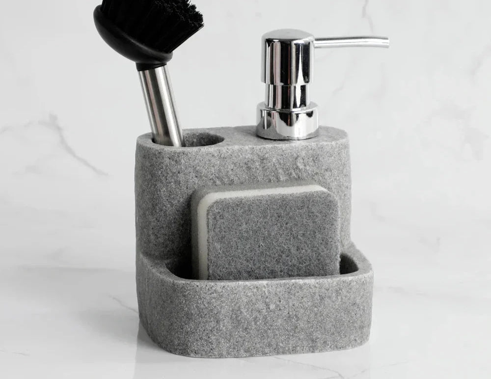 Pure Stream Refilleerbare Soap Dispenser- Minimalistisch ontwerp met Sponge en Burst Set