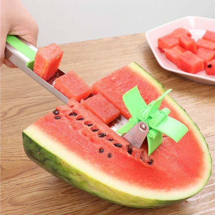 Watermeloensnijder met ergonomische handgreep – Efficiënt en gemakkelijk snijden van groot fruit