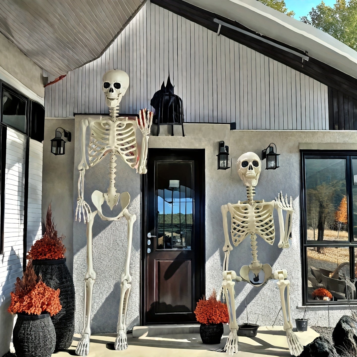 Reuzen 3,6 meter Halloween skeletdecoratie | Beweegbaar voor buiten