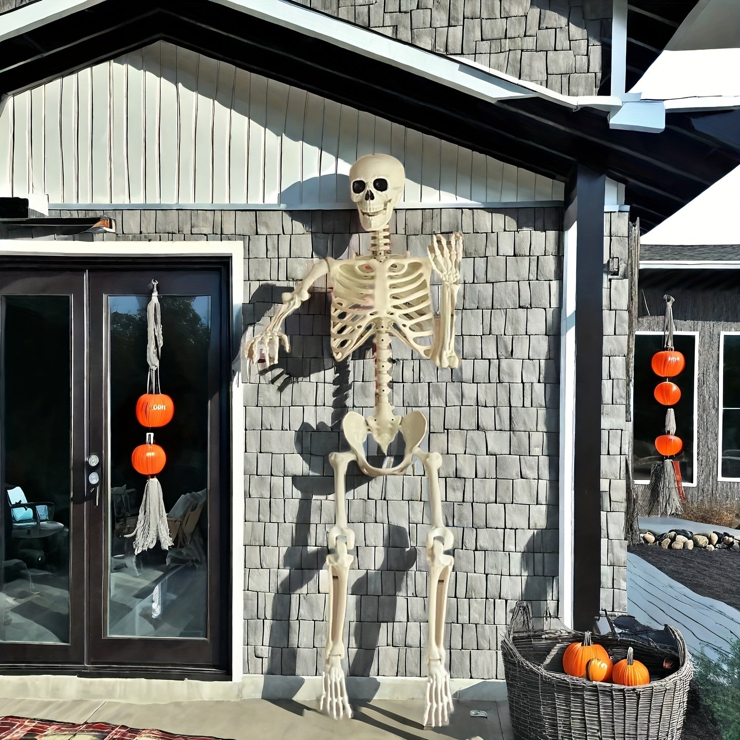 Reuzen 3,6 meter Halloween skeletdecoratie | Beweegbaar voor buiten