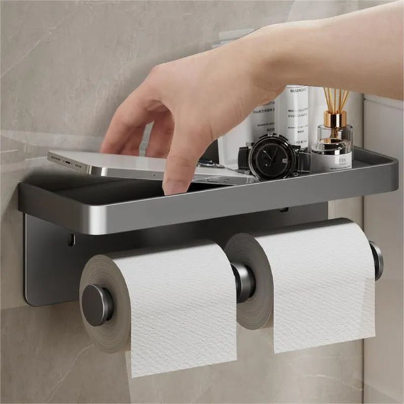 Saniflex multifunctionele toiletpapierhouder-space-space-reddende badkamer organisator