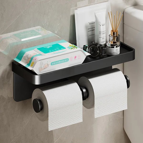 Saniflex multifunctionele toiletpapierhouder-space-space-reddende badkamer organisator