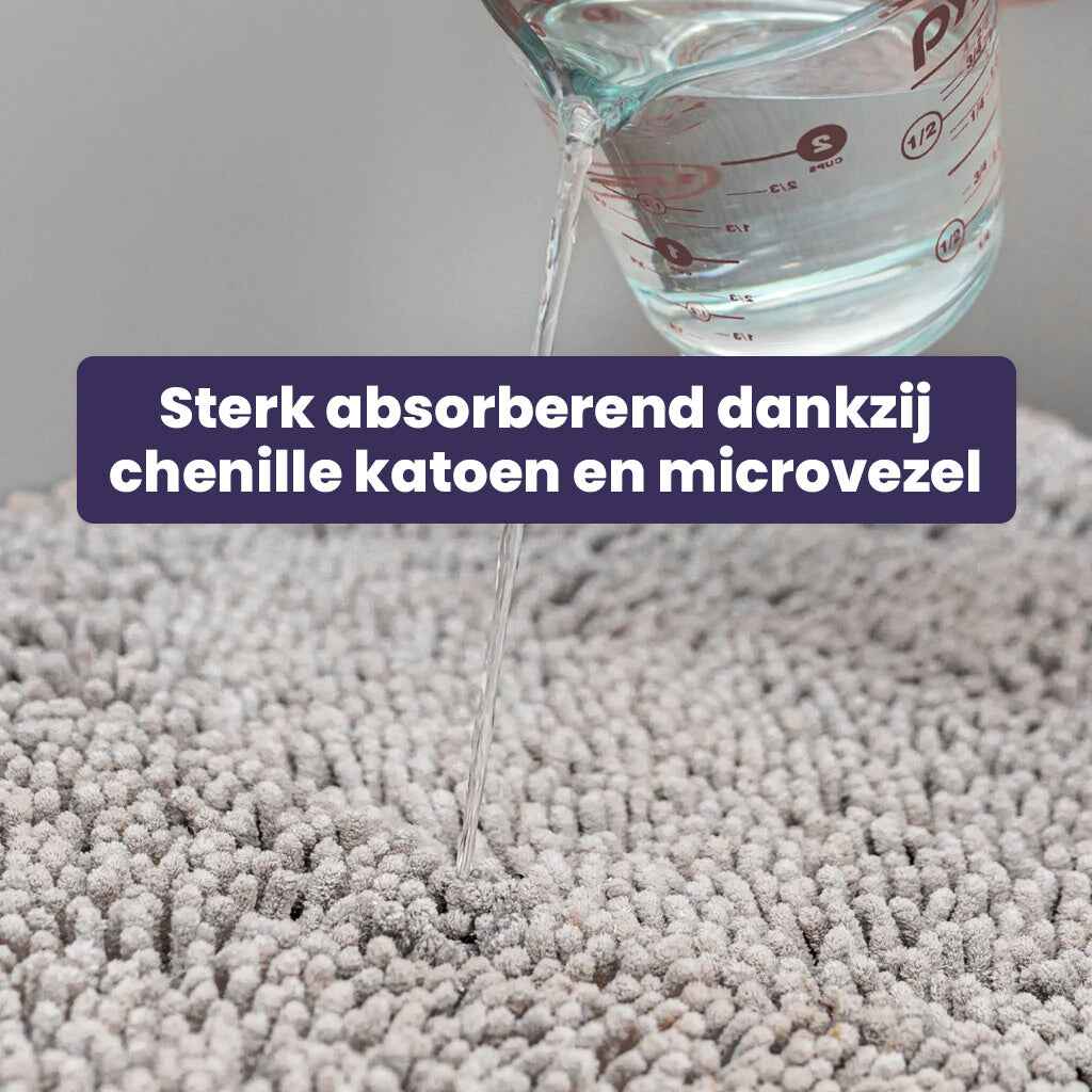 Schone Pootjes Mat – Ultra Absorberende Microvezels voor Schone Vloeren met Antislip Onderzijde en Machinewasbaar Design