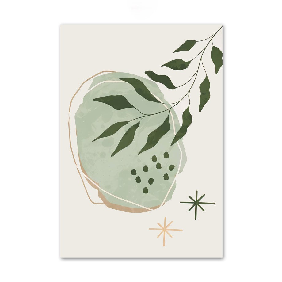 Set van 3 Stukken Botanische Wanddecoratie in Kalmerende Morandi Tinten