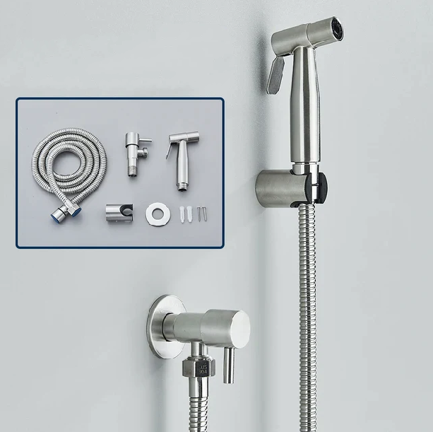 Shinesia Bidet Sprayer-roestvrijstalen hygiënische badkamer Accessoire-wall gemonteerde koudwatersprayfunctie