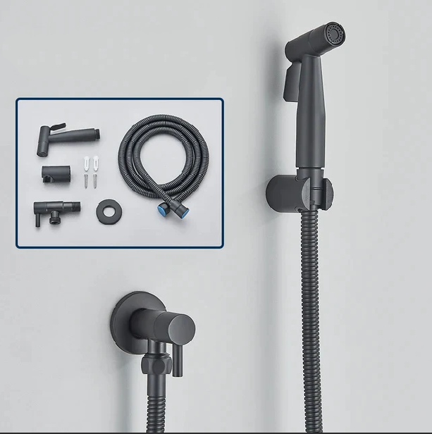 Shinesia Bidet Sprayer-roestvrijstalen hygiënische badkamer Accessoire-wall gemonteerde koudwatersprayfunctie