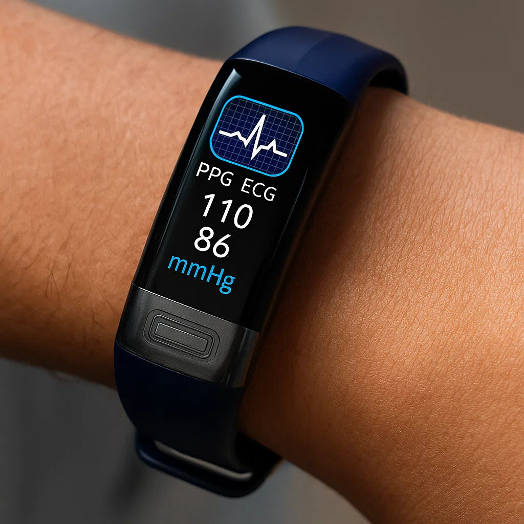 Smartwatch met ECG en bloeddrukmeter