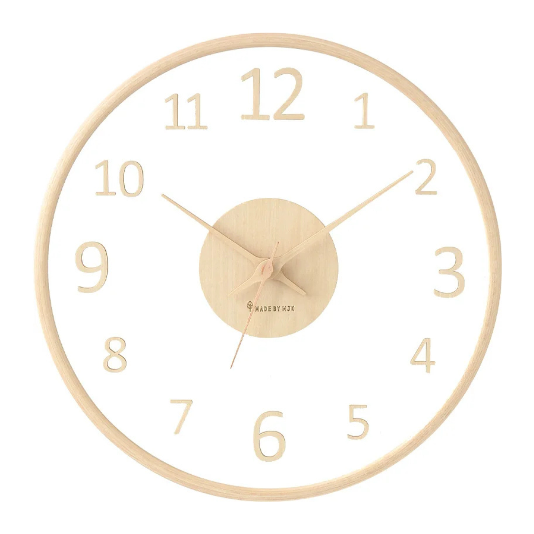 Stijlvolle grote wandklok met stil mechanisme – 30 cm voor een tijdloos interieur