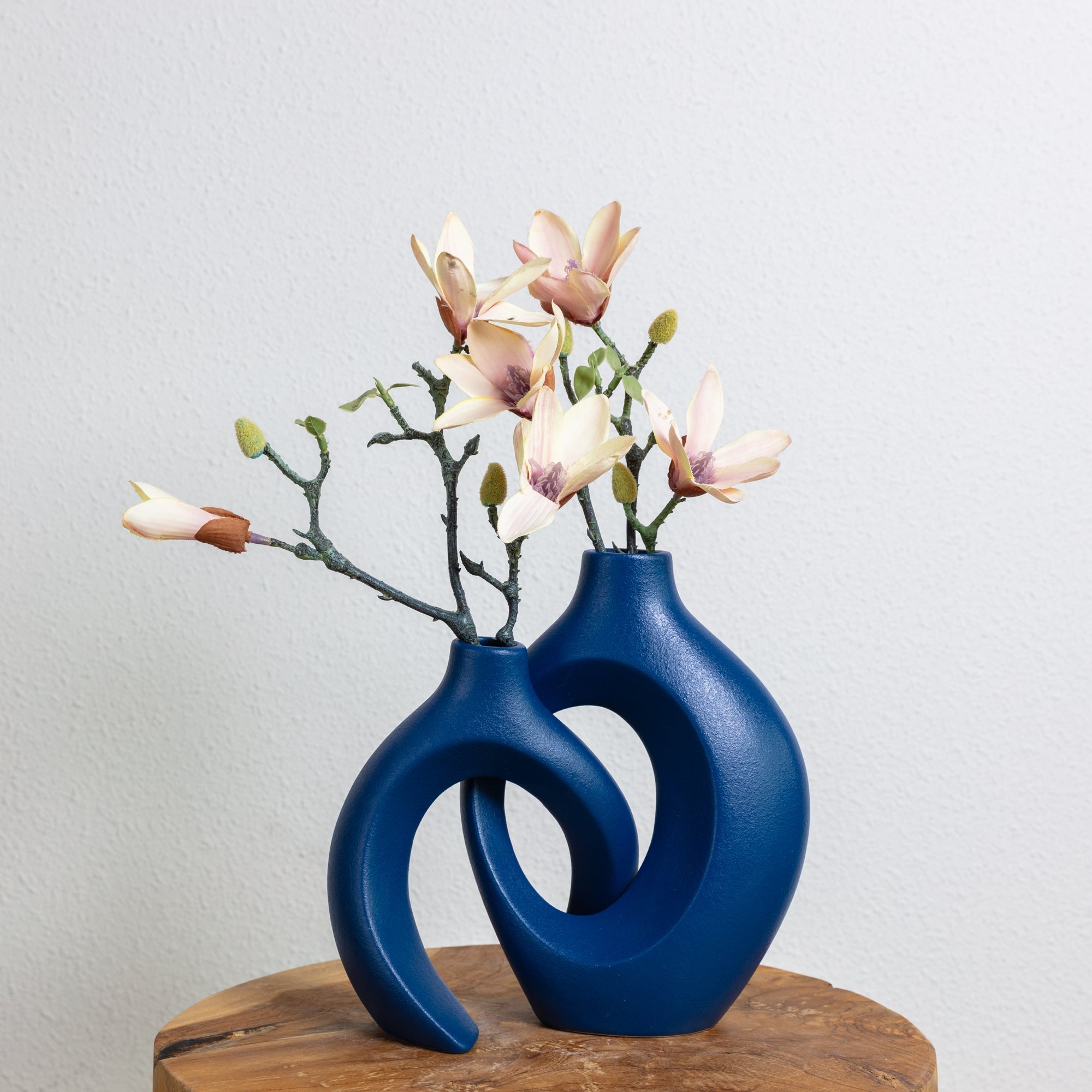 Gleora keramische verweven bloemenvaas - elegante vaas voor bloemendisplays