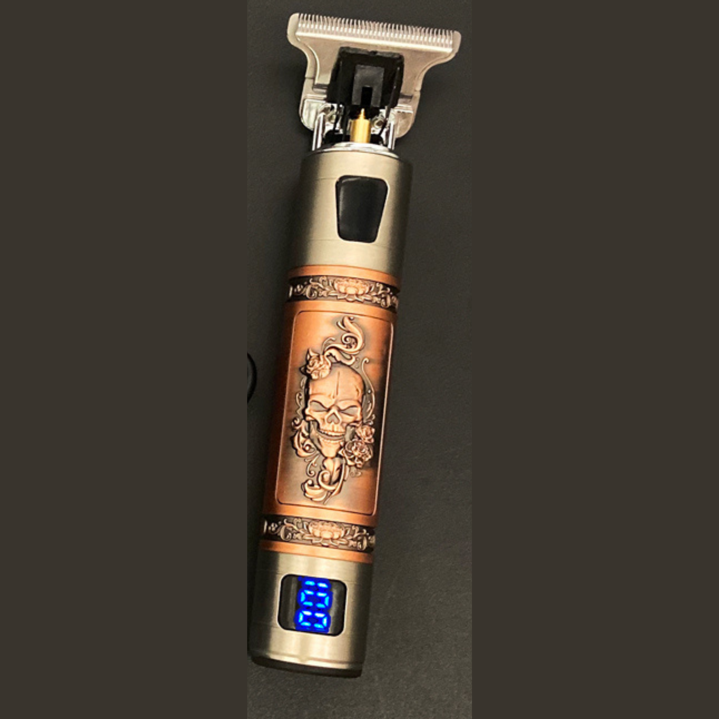 Vintage Baardtrimmer met Precisiesnit en USB Oplaadfunctie - Krachtige, Wasserdichte Trimmer voor de Beste Baardverzorging