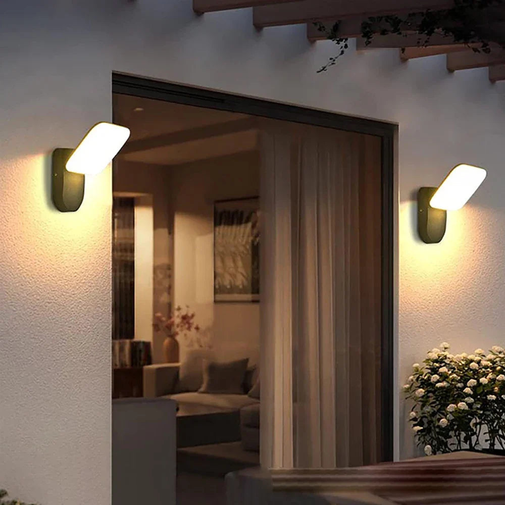 Waterdichte Buiten Wandlamp met PIR Bewegingssensor - 12W LED, Modern Design, IP65, Voor Buitenverlichting