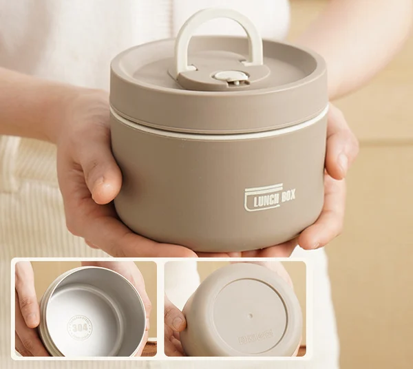 Waterdichte thermo lunchbox met uitstekende isolatie voor werk en school – voedselveilig materiaal