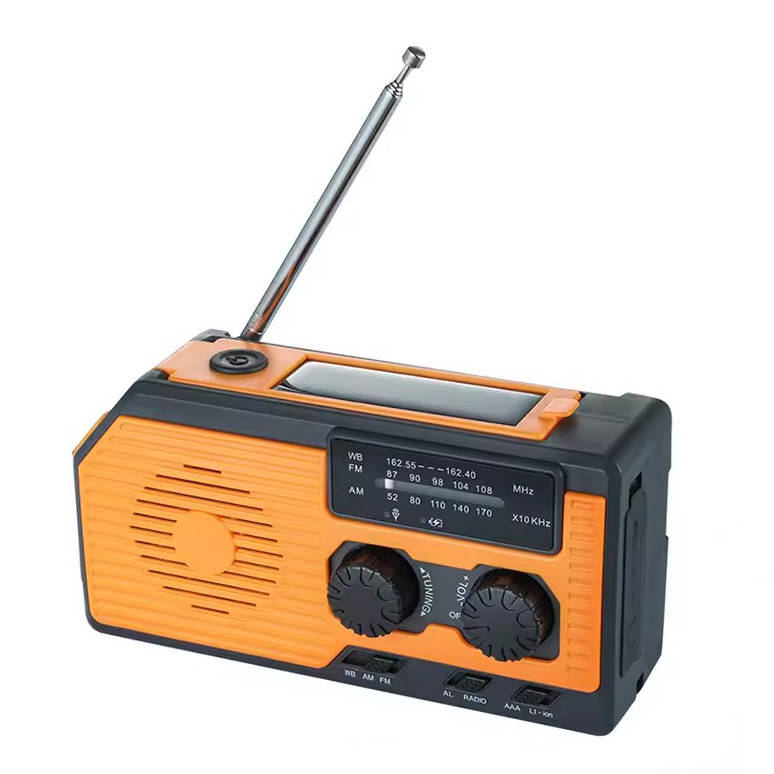 Zonne-energie Handcrank Noodradio met Powerbank en SOS Alarm - Beste Noodradio voor Noodsituaties en Betrouwbare Communicatie